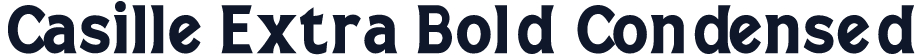 Casille Extra Bold Condensed