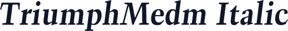 TriumphMedm Italic