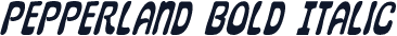 Pepperland Bold Italic