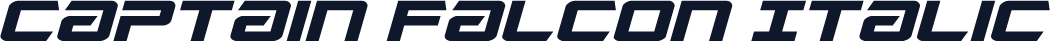 Captain Falcon Italic