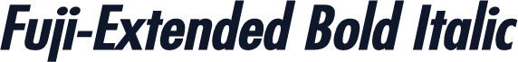 Fuji-Extended Bold Italic
