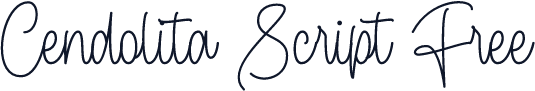Cendolita Script Free