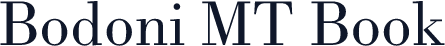 Bodoni MT Book