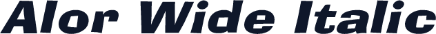 Alor Wide Italic