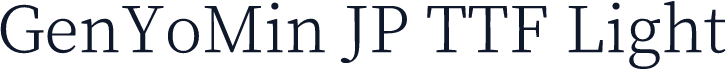 GenYoMin JP TTF Light