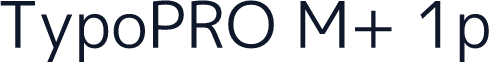TypoPRO M+ 1p