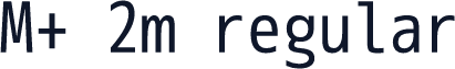 M+ 2m regular