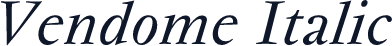 Vendome Italic