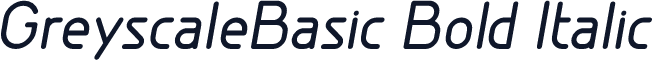 GreyscaleBasic Bold Italic