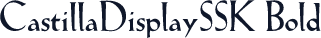 CastillaDisplaySSK Bold