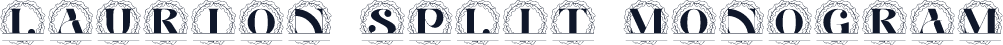 Laurion Split Monogram