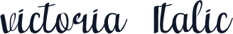 victoria  Italic