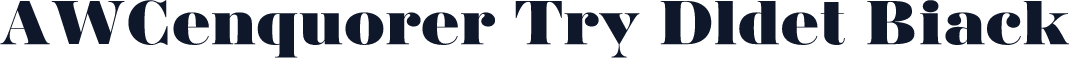 AWConqueror Try Didot Black