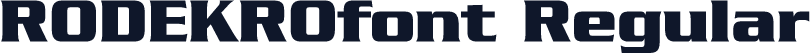 RODEKROfont Regular