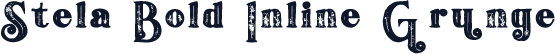 Stela Bold Inline Grunge