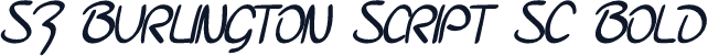 SF Burlington Script SC Bold