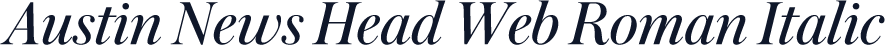 Austin News Head Web Roman Italic