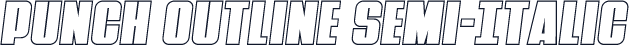 Punch Outline Semi-Italic