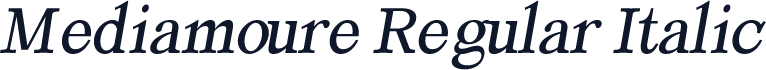 Mediamoure Regular Italic