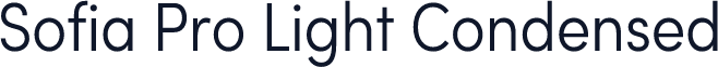 Sofia Pro Light Condensed