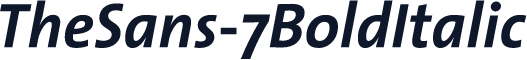 TheSans-7BoldItalic