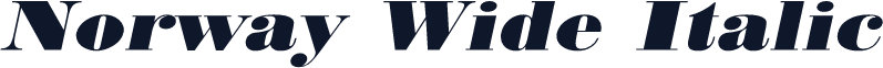 Norway Wide Italic