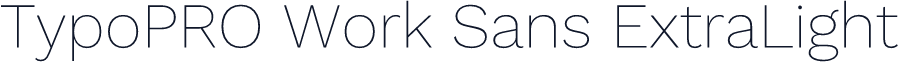 TypoPRO Work Sans ExtraLight