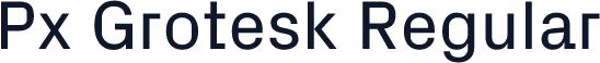 Px Grotesk Regular