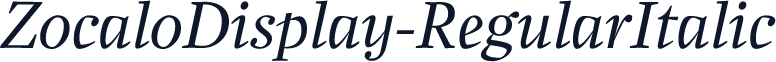 ZocaloDisplay-RegularItalic