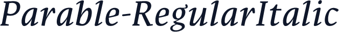 Parable-RegularItalic