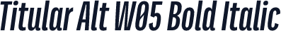 Titular Alt W05 Bold Italic