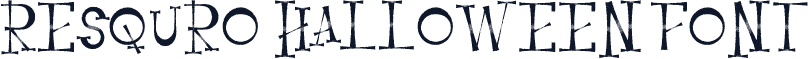 Resquro Halloween Font