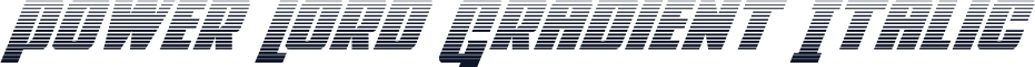 Power Lord Gradient Italic