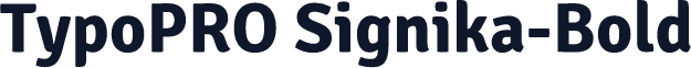 TypoPRO Signika-Bold