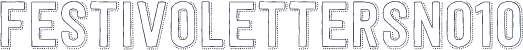☞FestivoLettersNo10
