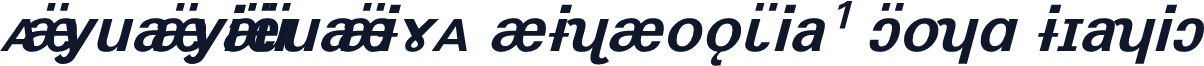 AnyuanyinquanIPA SILSophia1 Bold Italic