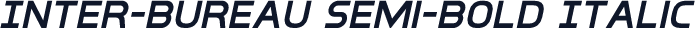 Inter-Bureau Semi-Bold Italic