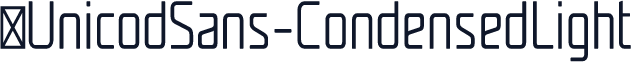 ☞UnicodSans-CondensedLight