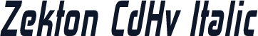 Zekton CdHv Italic