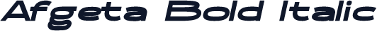 Afgeta Bold Italic