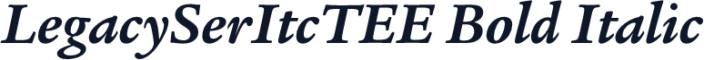 LegacySerItcTEE Bold Italic