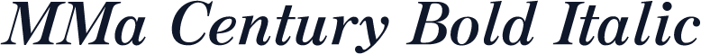 MMa Century Bold Italic
