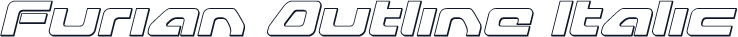 Furian Outline Italic