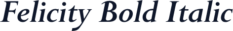 Felicity Bold Italic