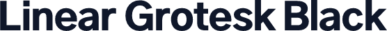 Linear Grotesk Black