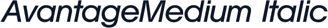 AvantageMedium Italic