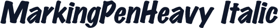 MarkingPenHeavy Italic