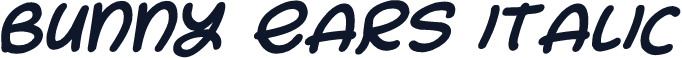 Bunny Ears Italic