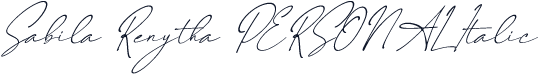 Sabila Renytha PERSONAL Italic