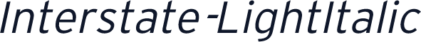 Interstate-LightItalic